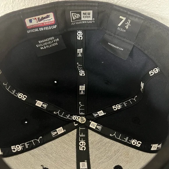 VINTAGE St. Louis Cardinals Hat Cap 7 3/4 New Era Blue Red MLB Baseball USA - Picture 2 of 3